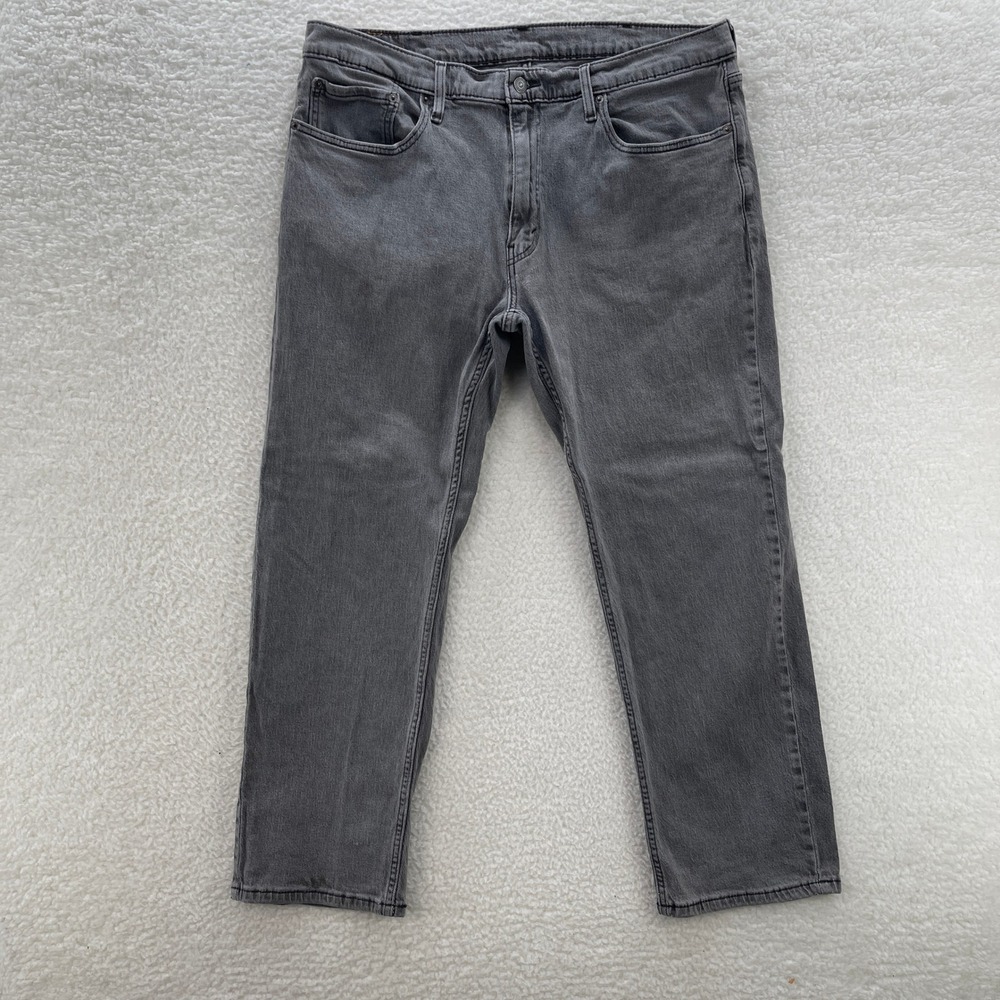 Levis 559 Jeans Mens 38x30 Gray Relaxed Straight Denim Stretch Casual Grunge Y2K